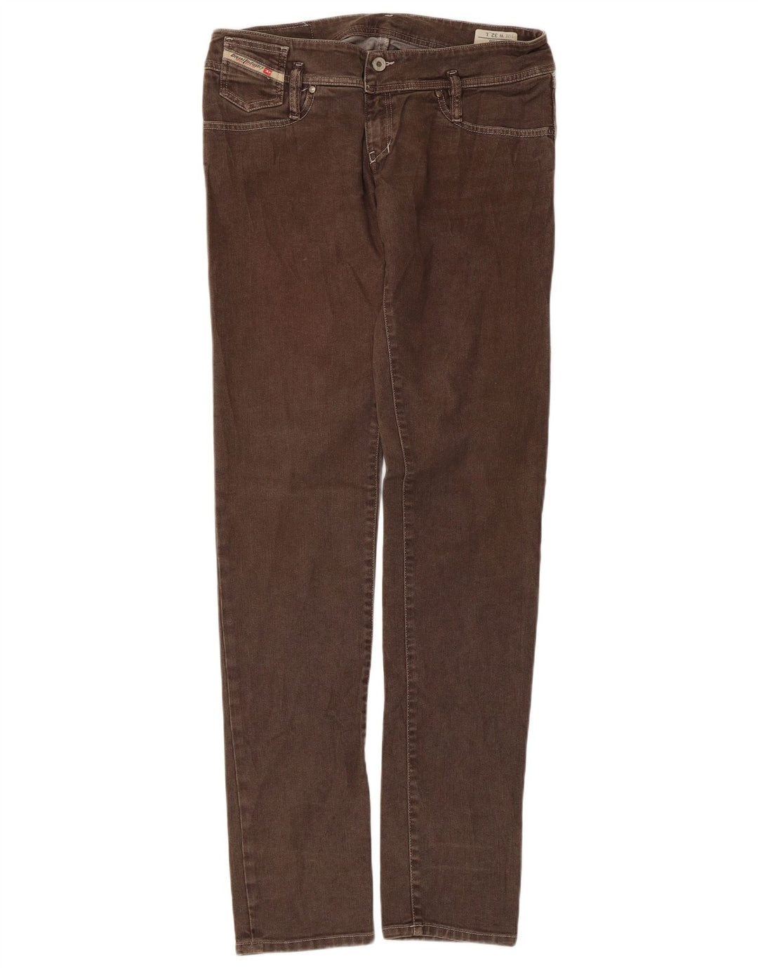 Jeans slim da donna Diesel W32 L35 cotone marrone