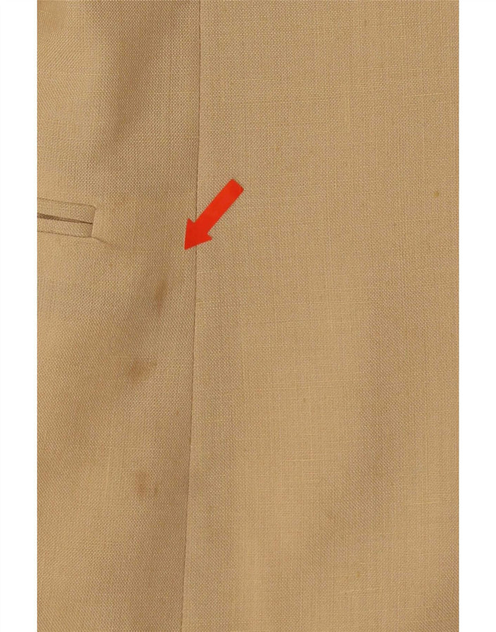 Giacca blazer vintage da uomo a 2 bottoni IT 48 Poliestere beige medio