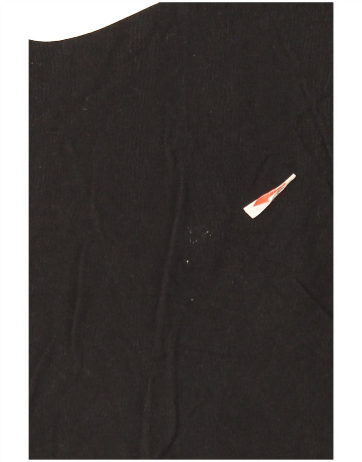 Top grafico da donna Nike manica lunga UK 16 grande cotone nero