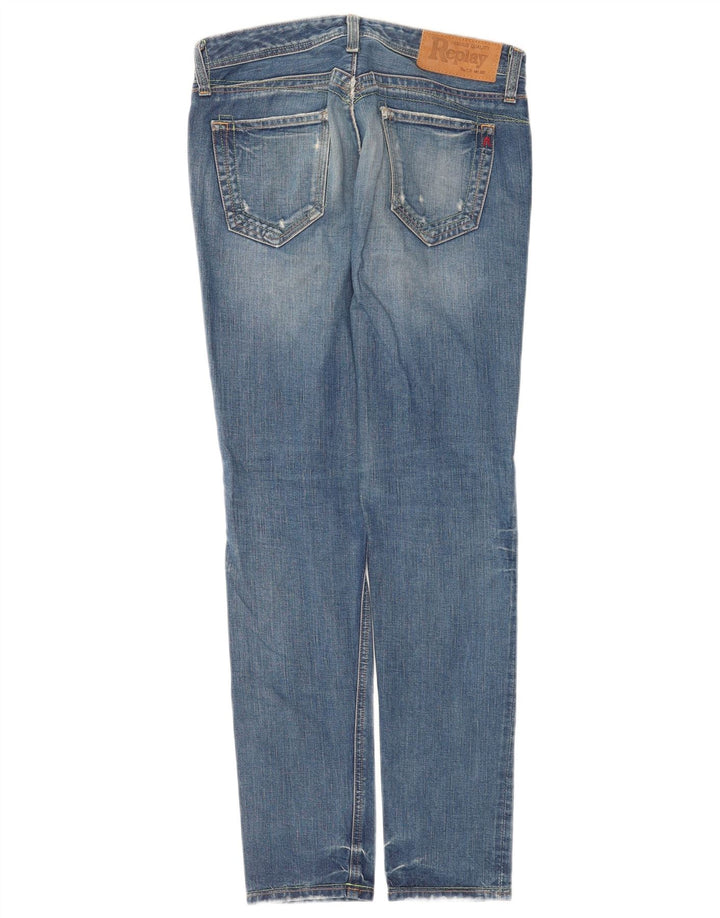 Jeans slim da donna Replay W26 L30 cotone blu