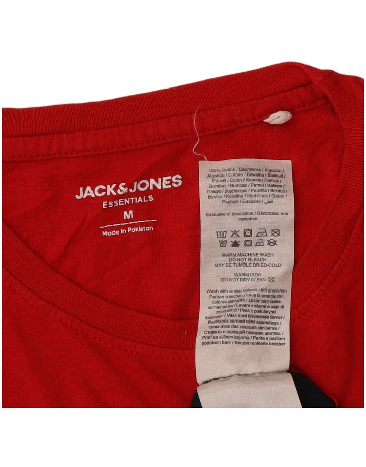 Jack & Jones T-shirt grafica da uomo Top in cotone color block medio blu navy
