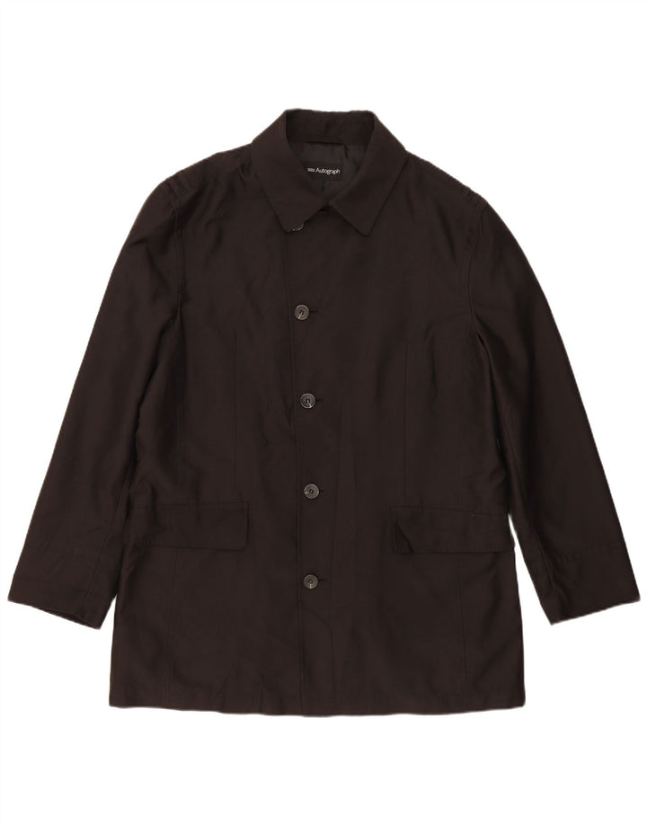Giacca da uomo Marks & Spencer Autograph Regular Fit Utility UK 40 Large Nera
