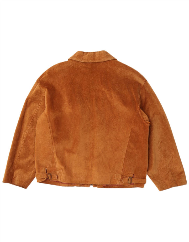 Giacca in pelle scamosciata da uomo Antica Pelleria UK 44 2XL Marrone