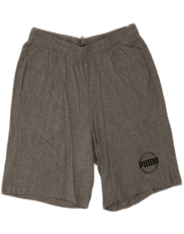 Pantaloncini sportivi Puma da ragazzo 15-16 anni in cotone grigio