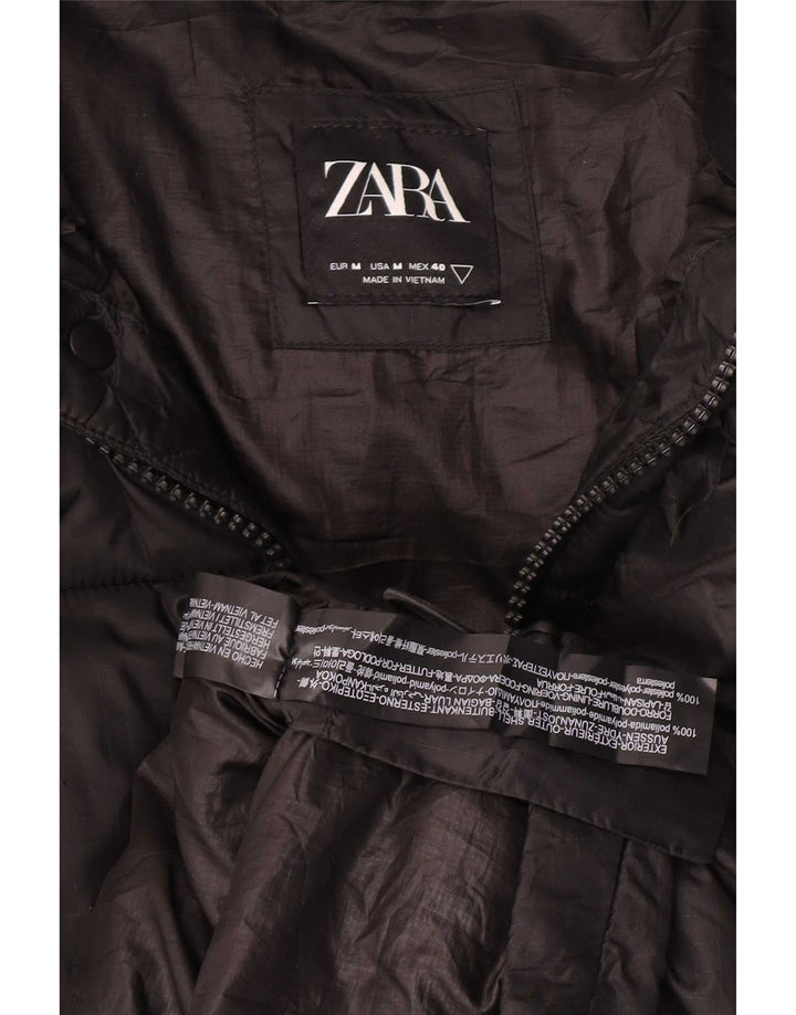 Giacca imbottita da uomo Zara UK 38 media nera in poliammide