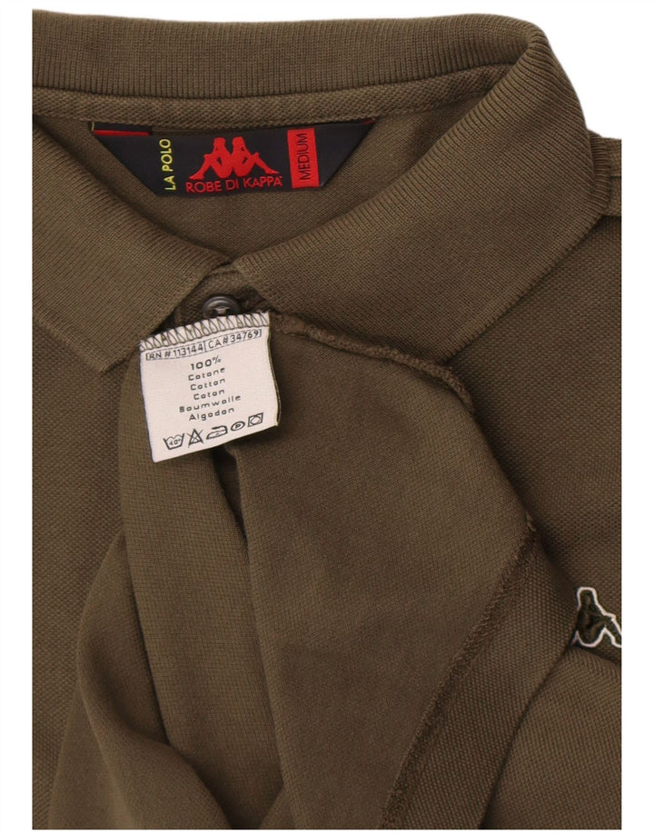 Polo Kappa da uomo in cotone kaki medio