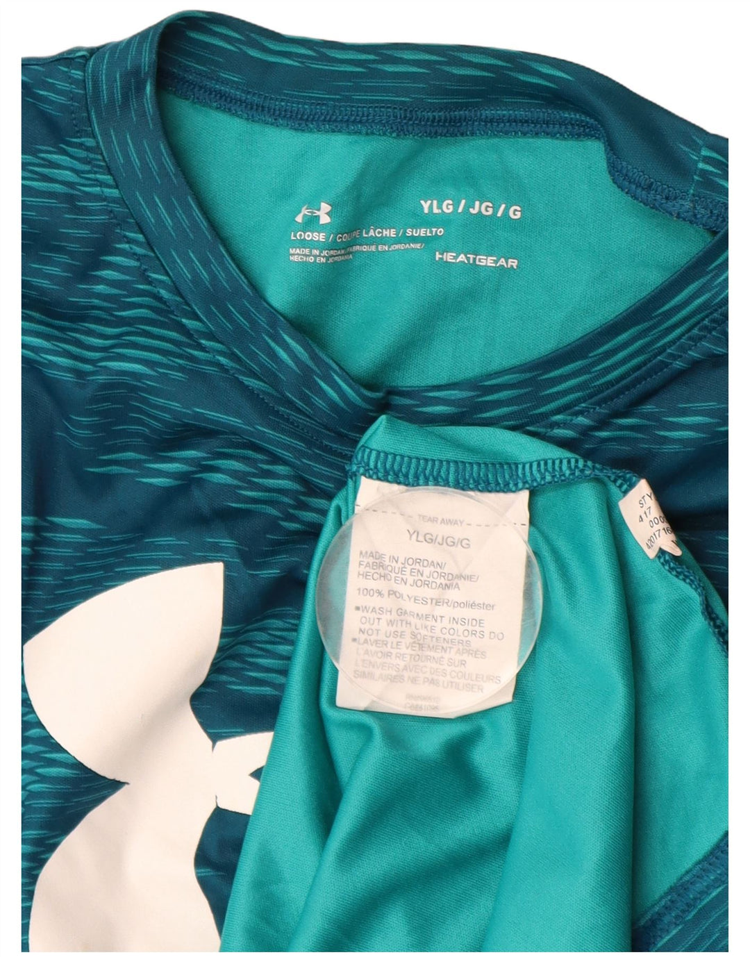 Maglietta grafica per ragazzi UNDER ARMOUR Heat Gear 11-12 anni, grande, blu