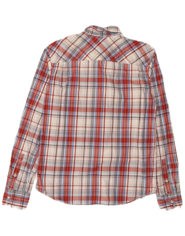 Camicia slim fit da uomo Tommy Hilfiger XL in cotone a quadri multicolore