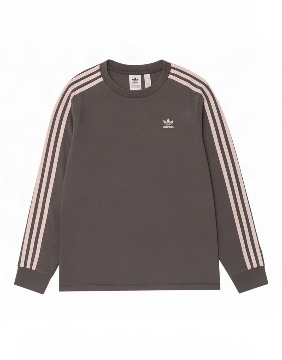Top Adidas da donna a manica lunga UK 8 Small in cotone grigio