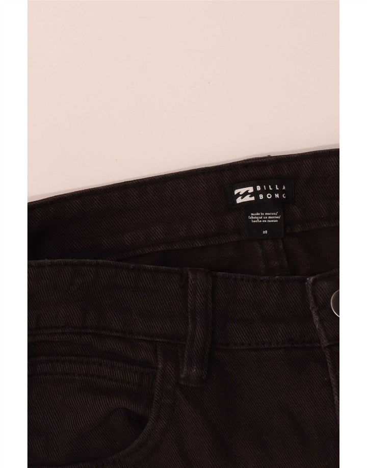 Jeans dritti da donna Billabong W28 L28 cotone nero