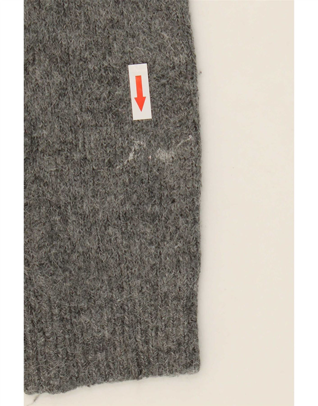 Maglione Zara da donna con scollo a V grafico UK 10 piccolo grigio