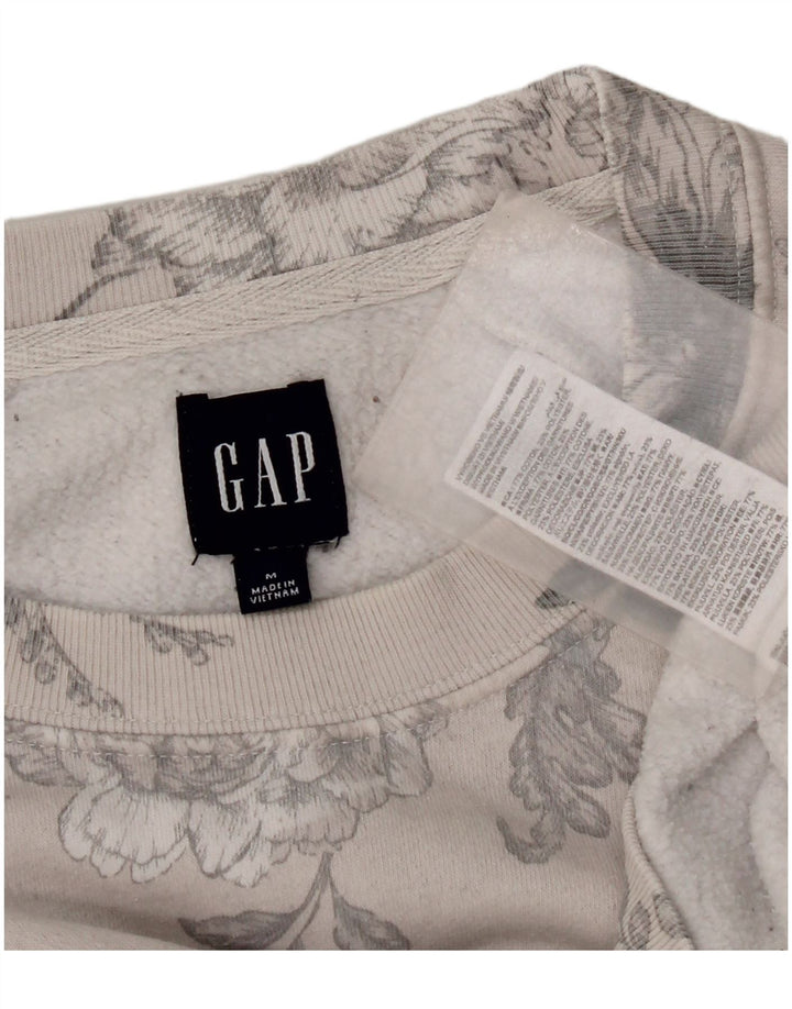 Felpa da donna Gap Jumper UK 14 Cotone floreale grigio medio