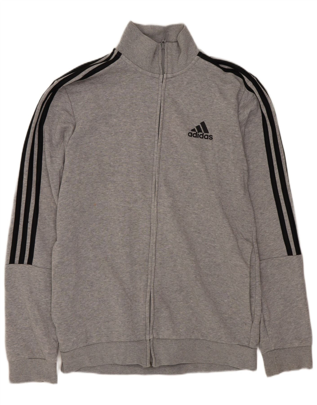 Giacca da tuta da uomo ADIDAS UK 36/38 piccolo cotone chiazzato grigio