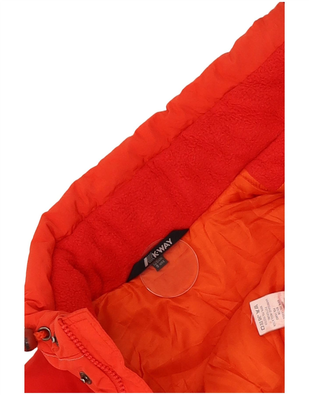 Tuta da sci vintage da bambino 7-8 anni in poliammide rossa