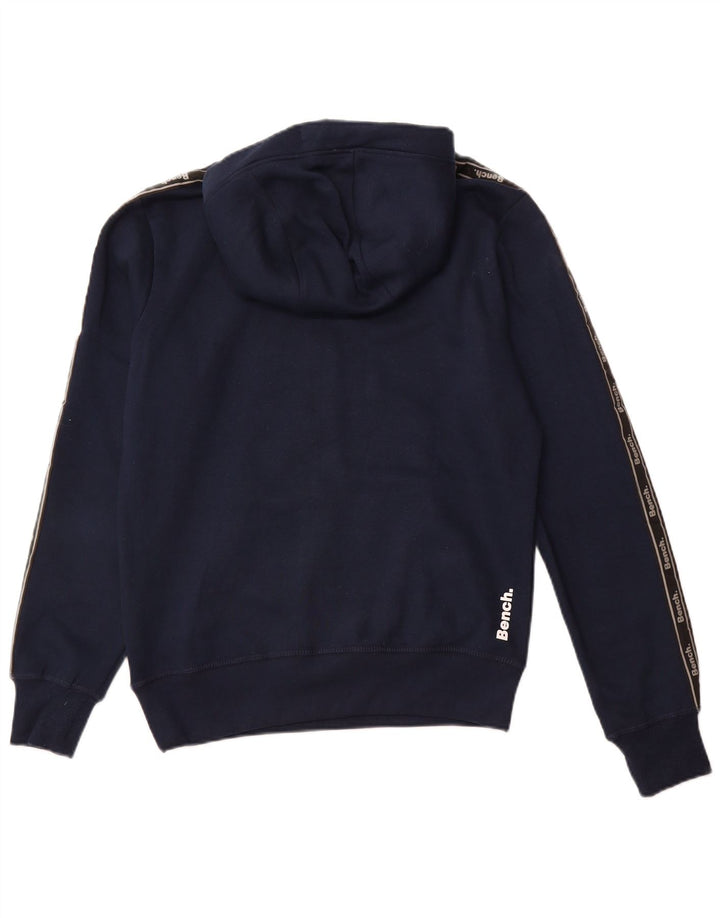 Maglione con cappuccio grafico da uomo BENCH EU 48 piccolo cotone blu navy
