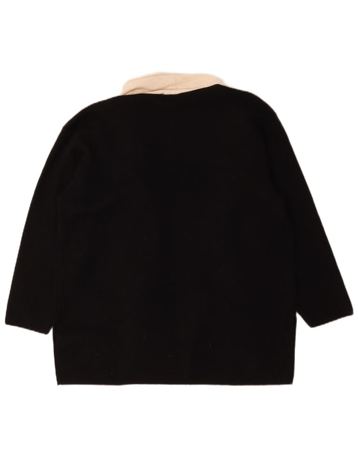 Maglione cardigan oversize da donna Marks & Spencer UK 12 medio nero