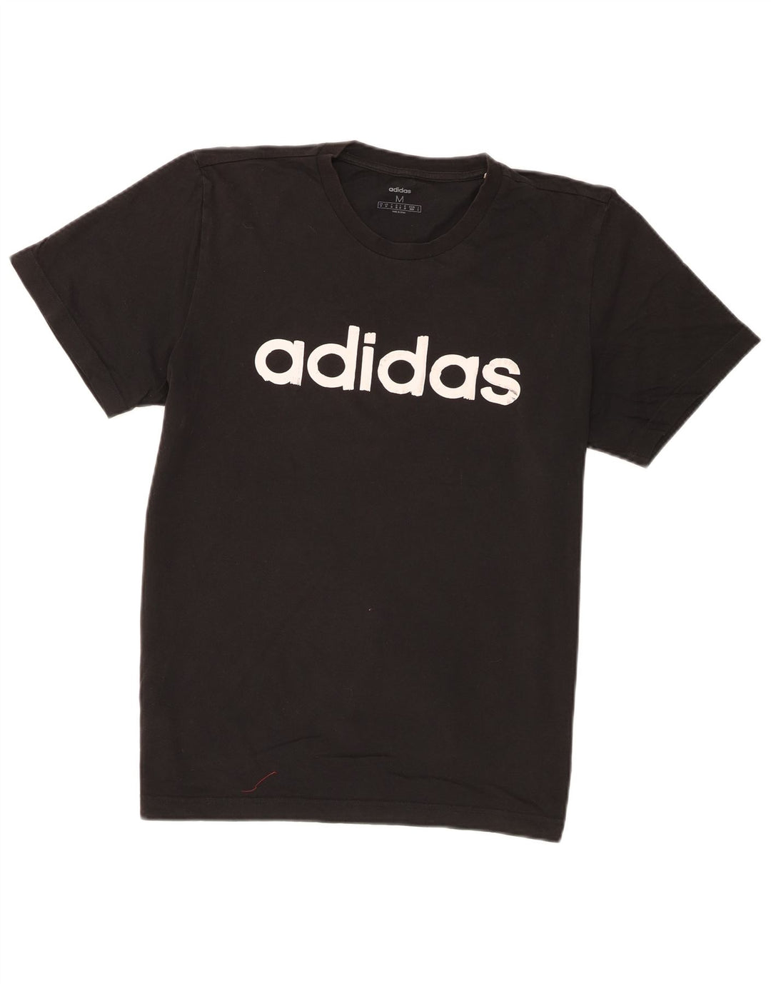T-shirt grafica da uomo Adidas Top in cotone nero medio