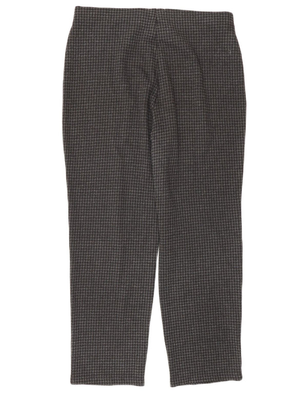 Pantaloni da donna Marks & Spencer UK 14 Large W32 L27 Pied de poule grigio
