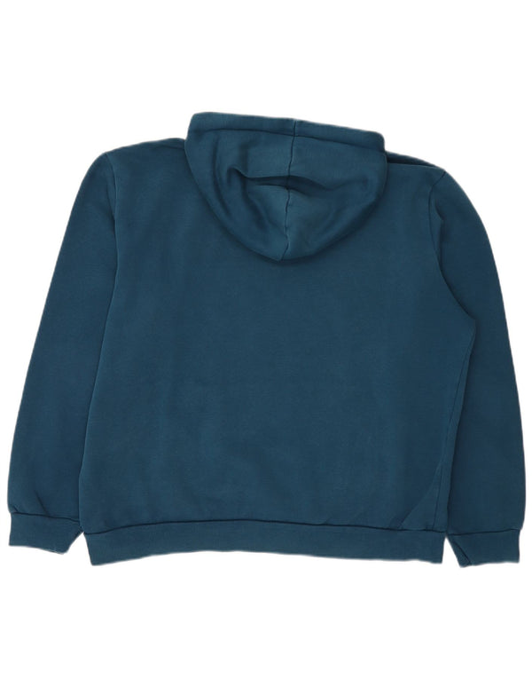 Felpa con cappuccio grafica da uomo Puma Large in cotone blu