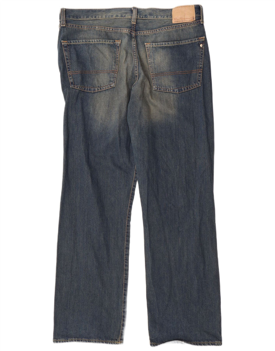 Jeans dritti da uomo BEN SHERMAN W36 L32 cotone blu