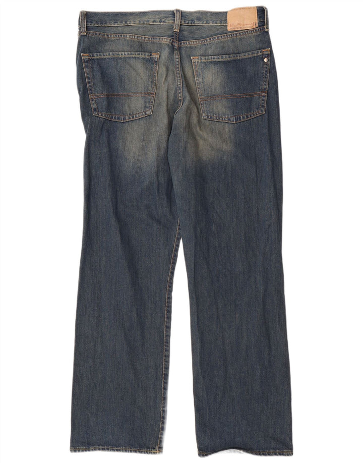 Jeans dritti da uomo BEN SHERMAN W36 L32 cotone blu
