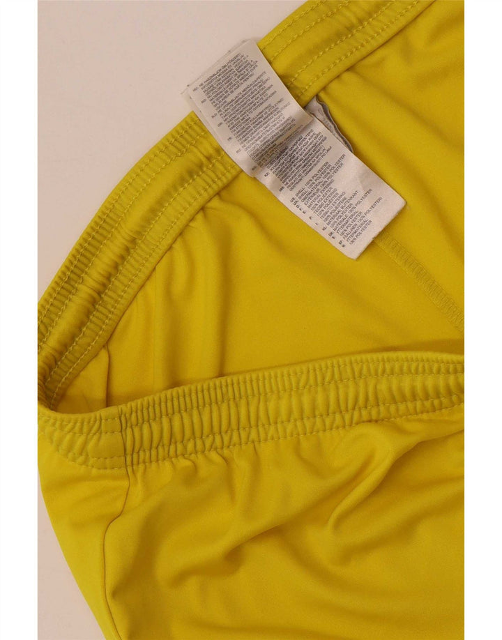 Pantaloncini sportivi Adidas Climalite da uomo di grandi dimensioni in poliestere giallo