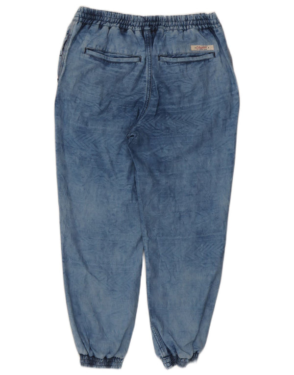 Tommy Hilfiger Donna Joggers Jeans Cropped W29 L24 Viscosa geometrica blu