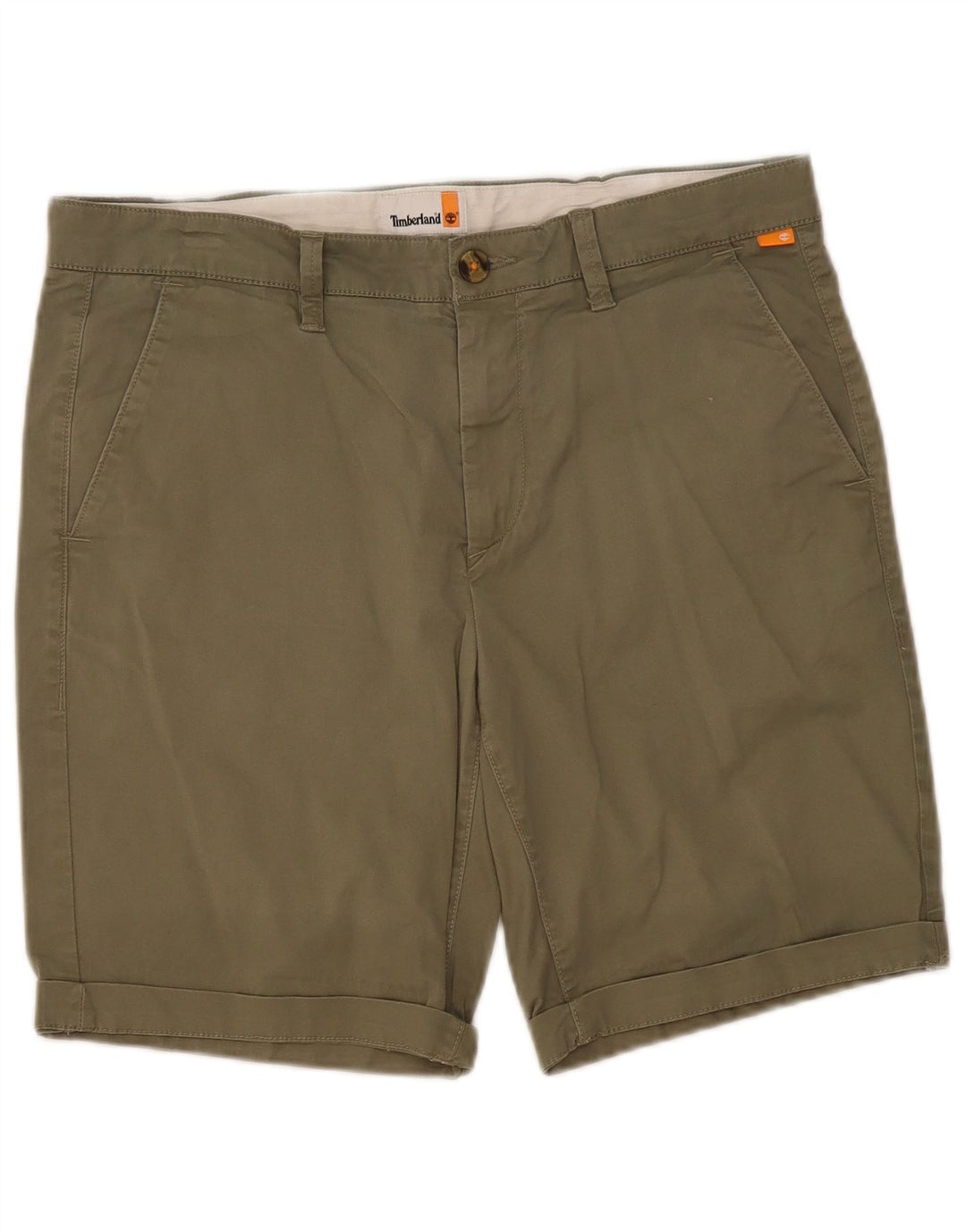 Pantaloncini chino da uomo Timberland W33 cotone kaki medio