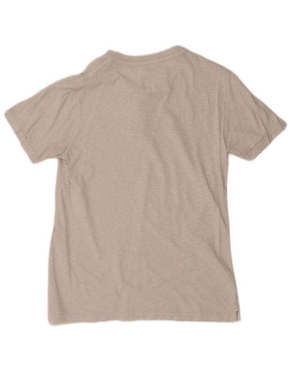 T-shirt da uomo Fat Face Top medio bianco chiazzato