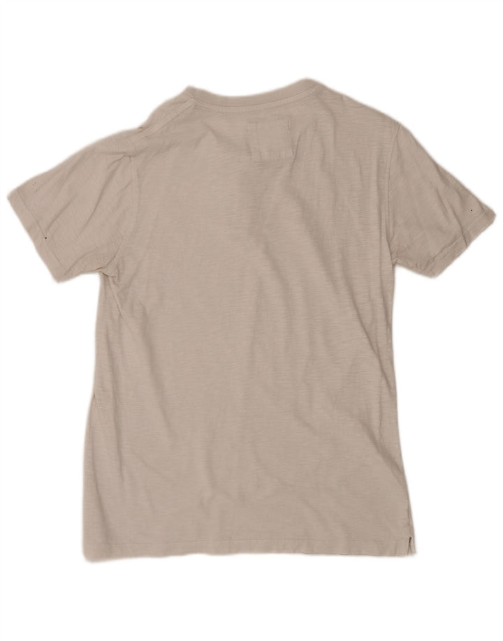 T-shirt da uomo Fat Face Top medio bianco chiazzato