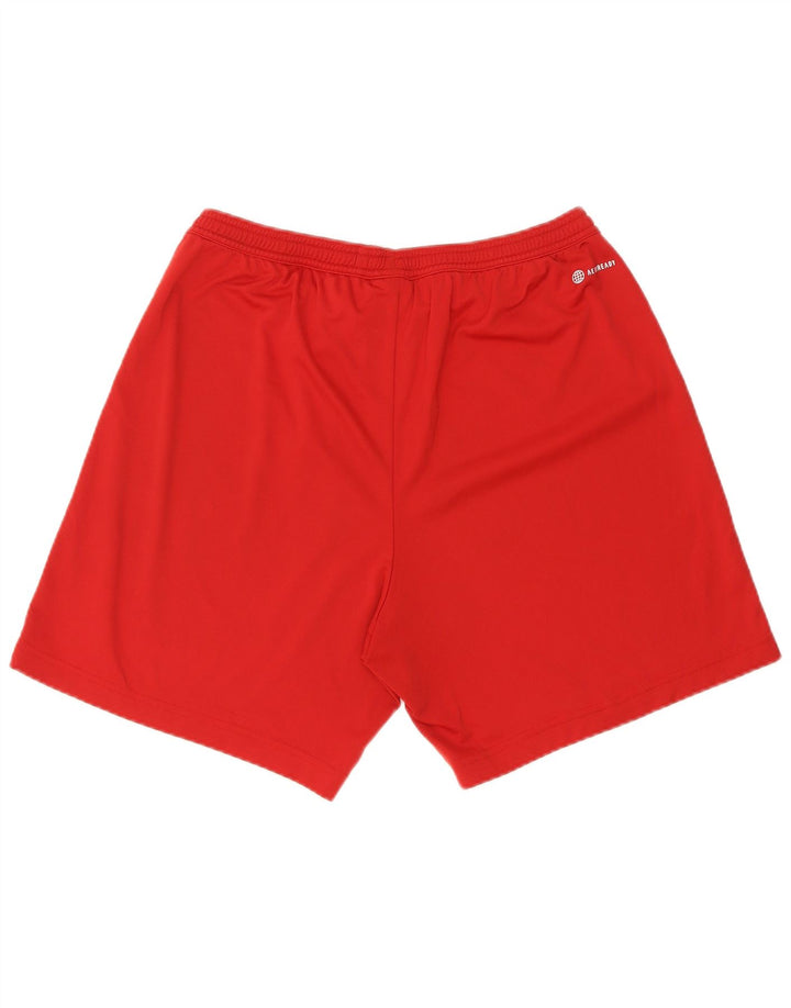 Pantaloncini sportivi Adidas da uomo grandi in poliestere rosso