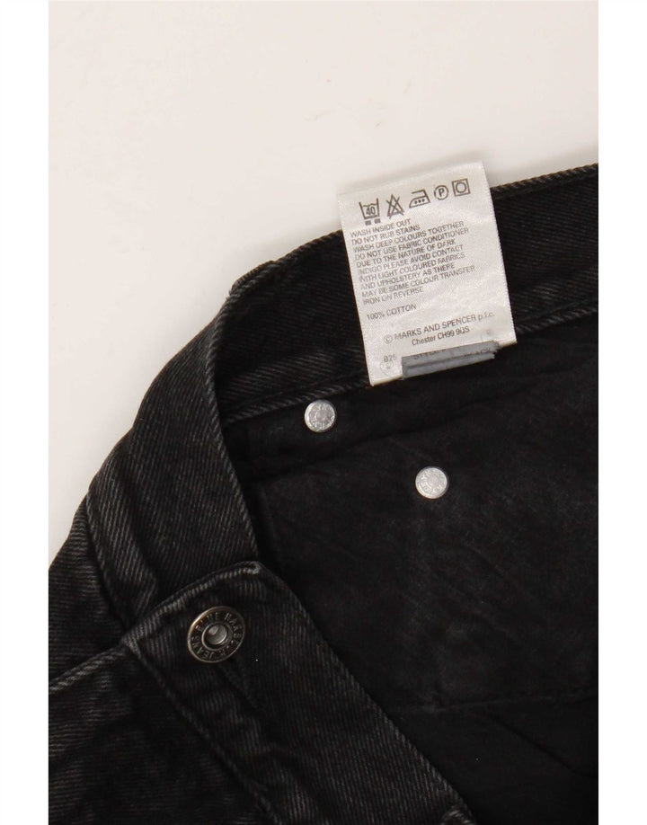 Jeans dritti da uomo Marks & Spencer Blue Harbour W38 L31 cotone nero