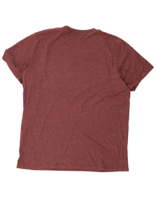 T-shirt grafica da uomo Superdry Top 2XL in cotone bordeaux