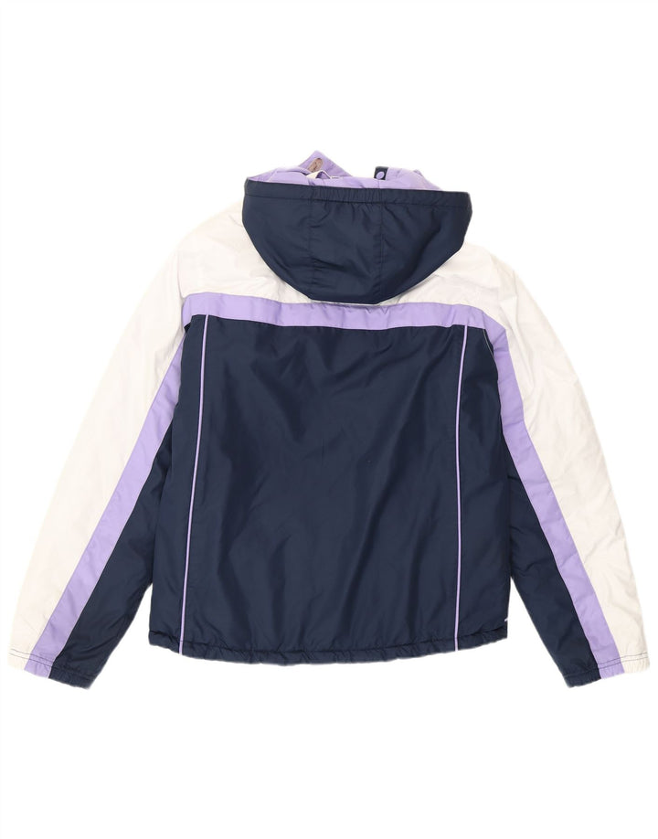 Giacca imbottita con cappuccio Nike per ragazze 13-14 anni XL poliestere color block viola