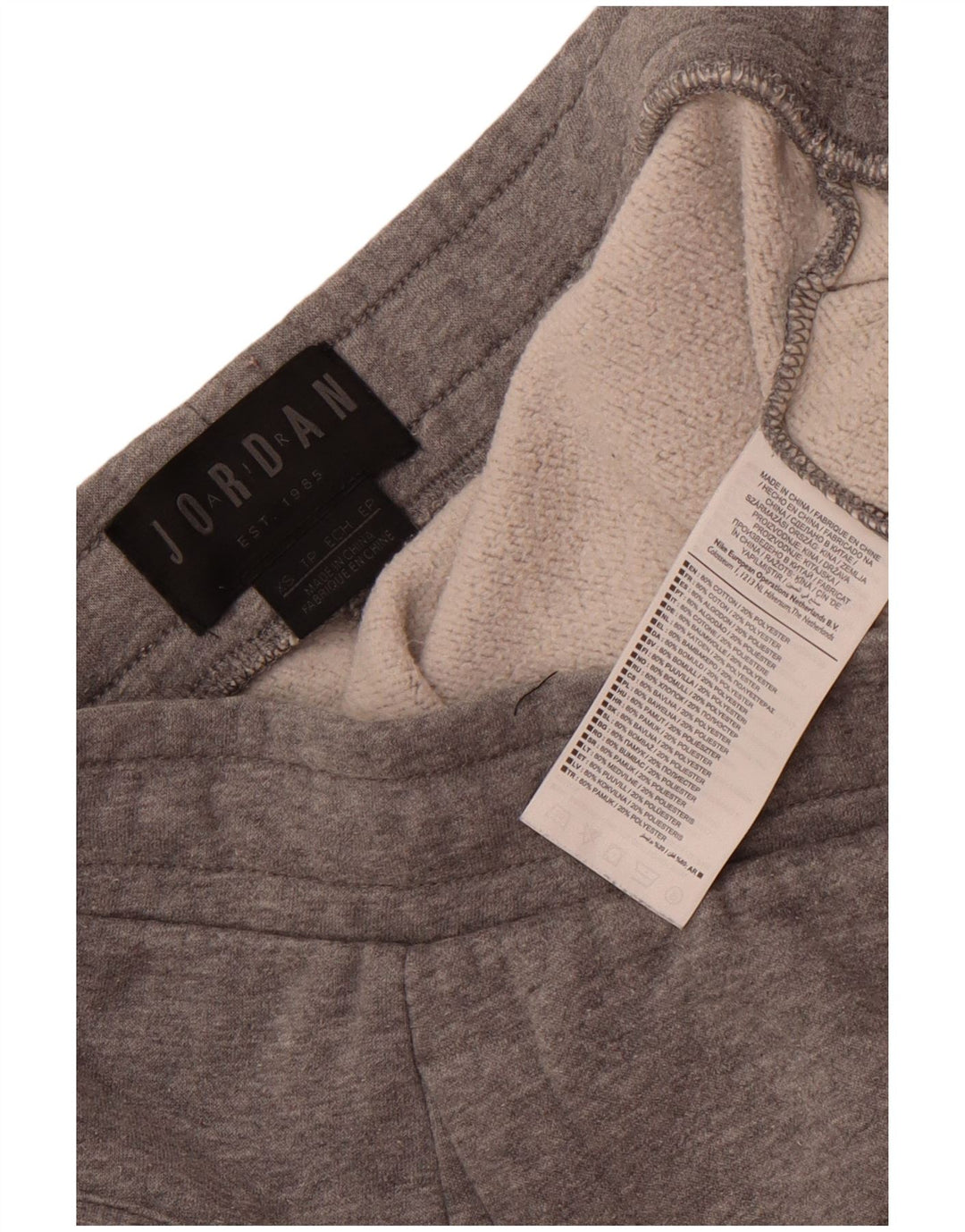 Pantaloni da tuta con grafica Jordan da uomo Joggers XS in cotone grigio