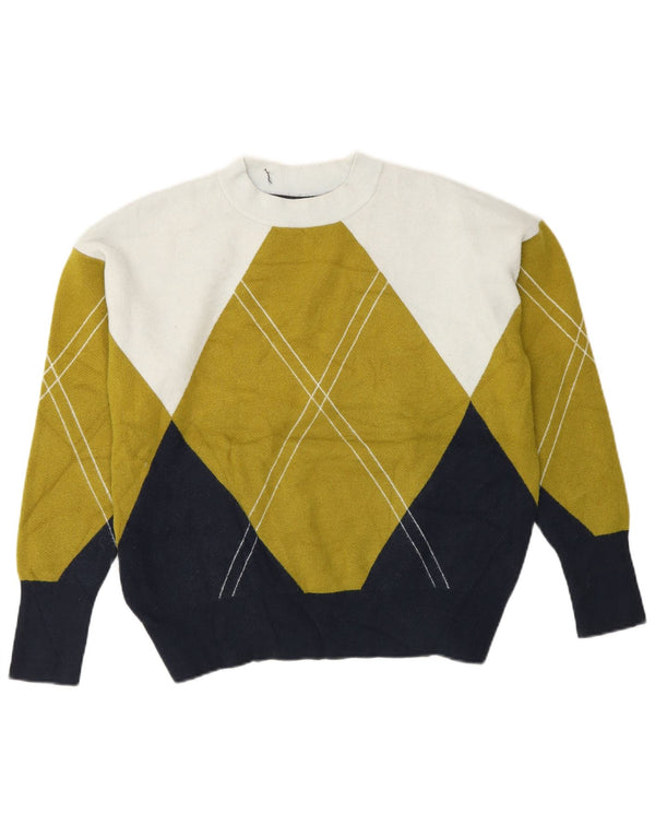 Maglione maglione girocollo da donna Marks & Spencer UK 14 medio multicolore