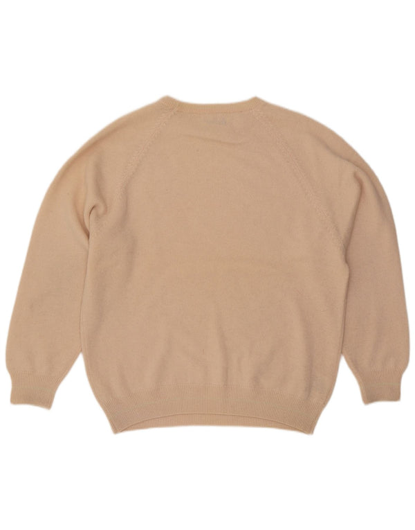 Maglione da uomo Pringle vestibilità ampia girocollo maglione piccolo in lana beige