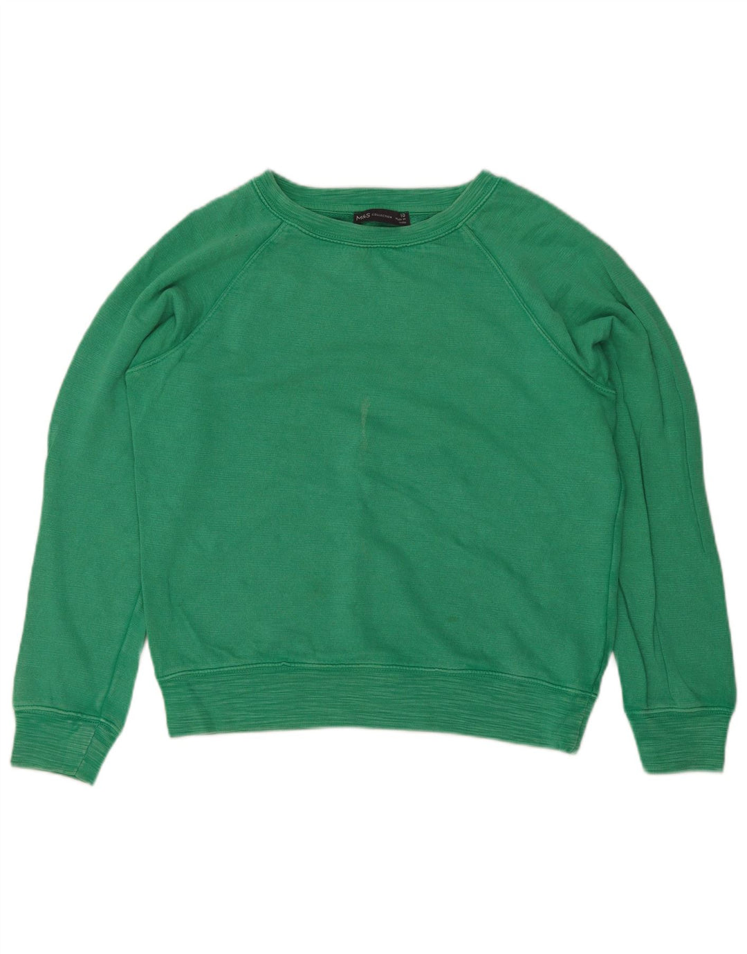 Felpa oversize da donna Marks & Spencer UK 10 piccola in cotone verde