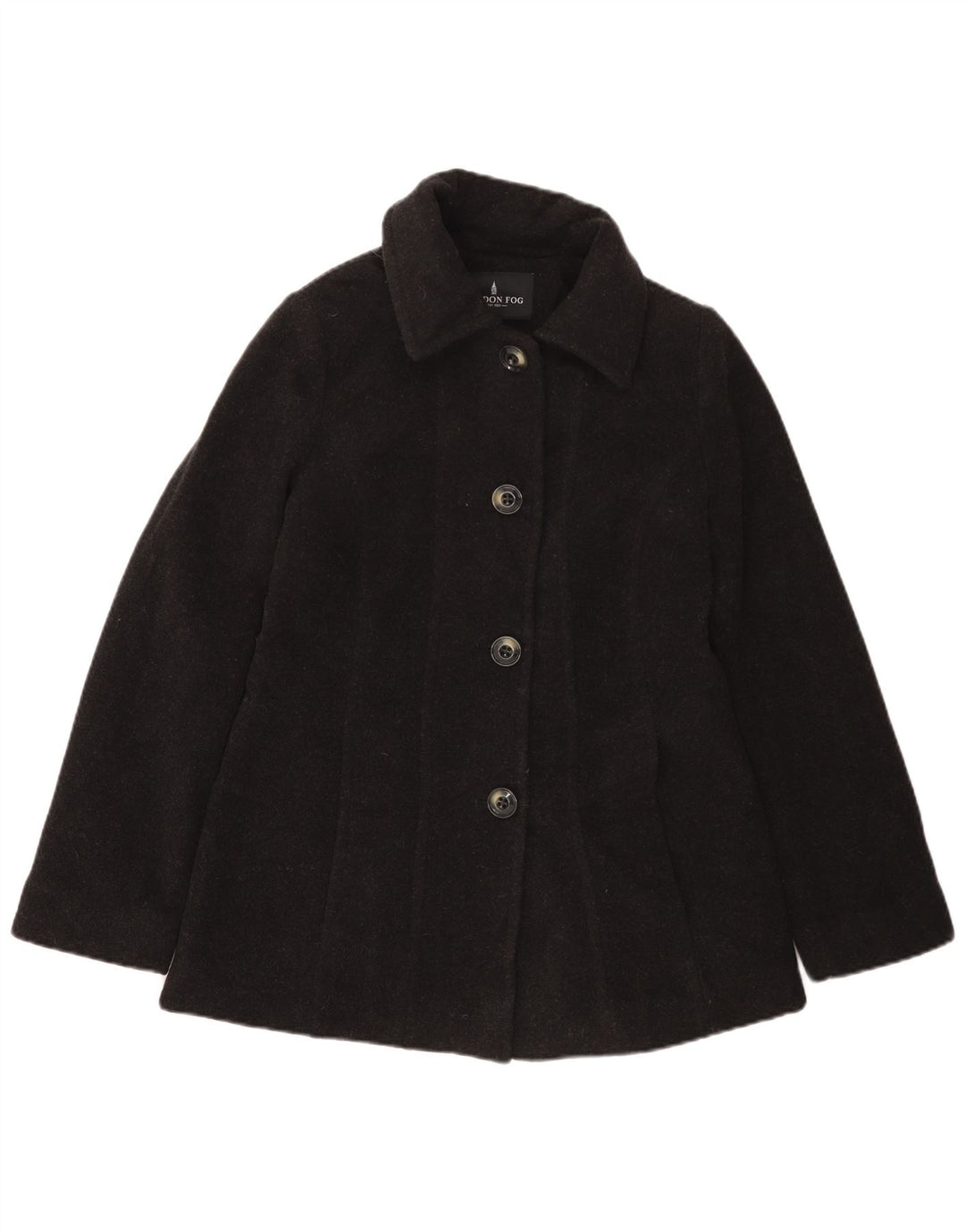 Soprabito da donna LONDON FOG UK 10 piccolo in lana grigia