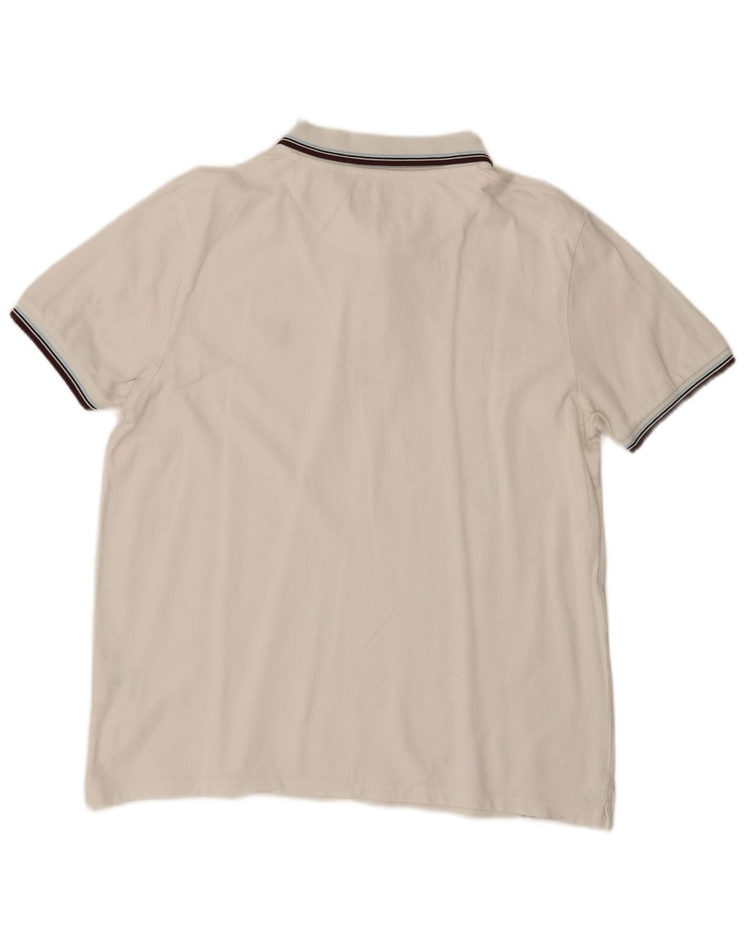 Polo da uomo Lyle & Scott XL in cotone a righe bianche