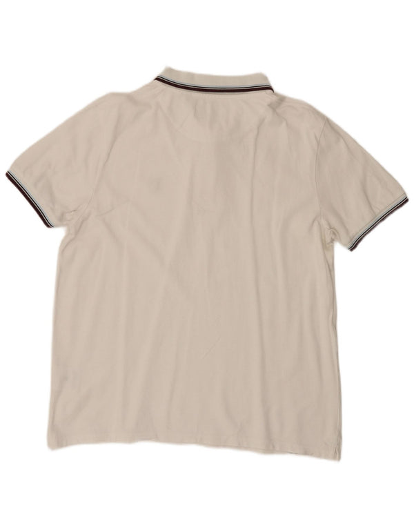 Polo da uomo Lyle & Scott XL in cotone a righe bianche