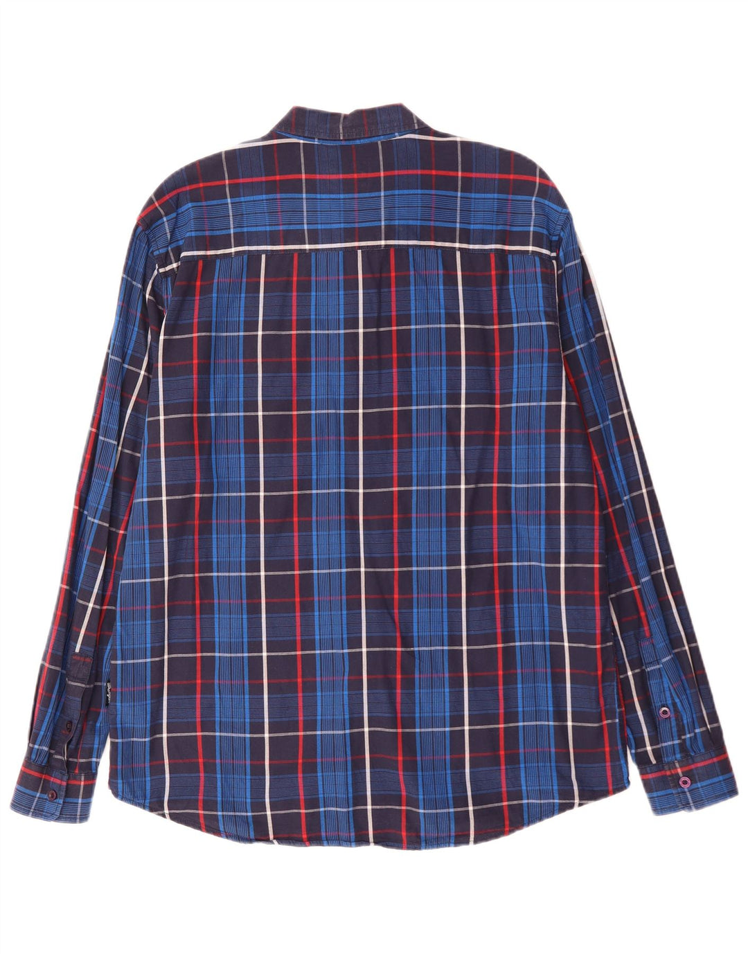 Camicia Wrangler da uomo vestibilità regolare XL in cotone a quadri blu navy