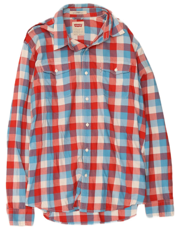 Camicia Levi's da uomo vestibilità standard, cotone a quadri multicolore grande