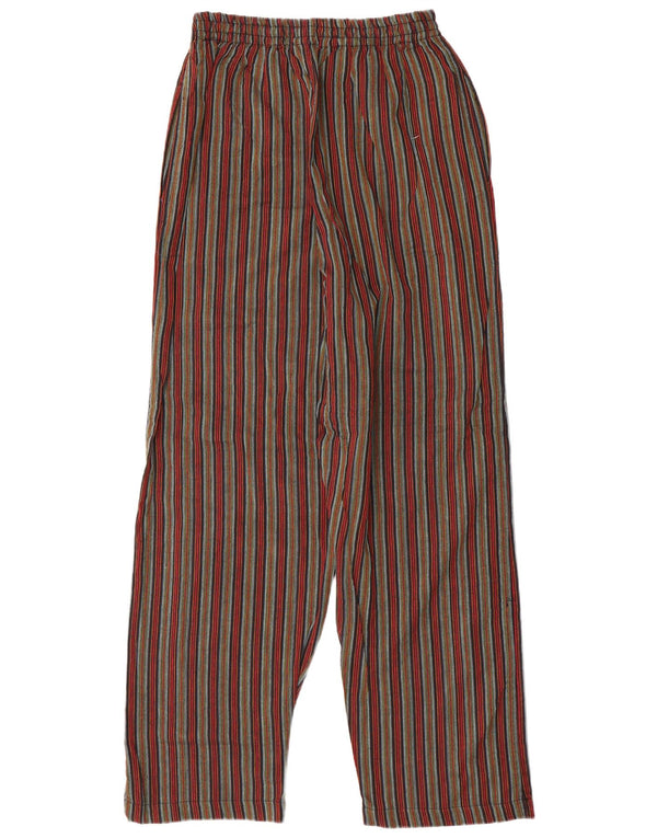 Pantaloni dritti a vita alta da donna Siesta XL W38 L31 a righe multicolori