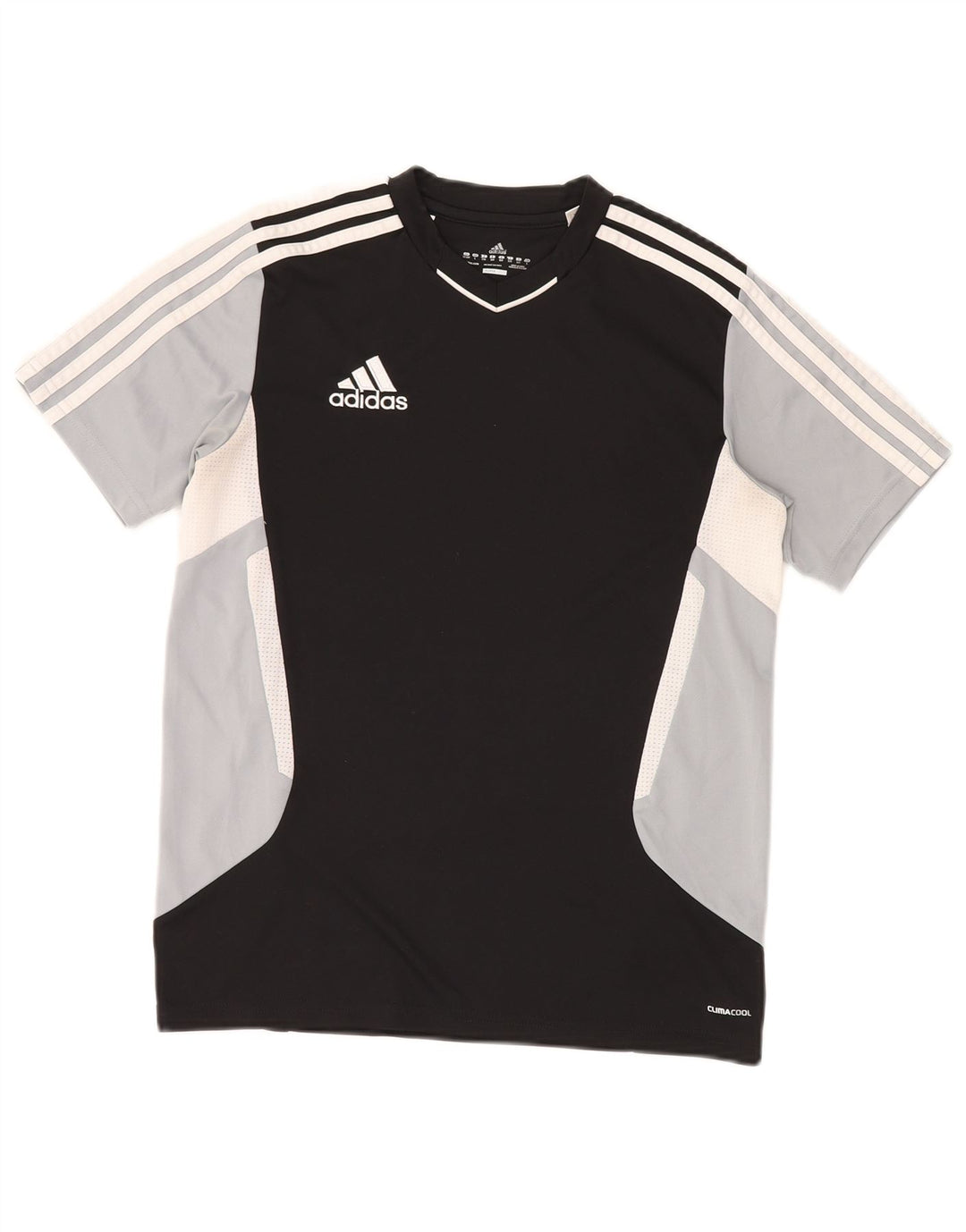 T-shirt ADIDAS da ragazzo Climacool 13-14 anni in poliestere color block nero