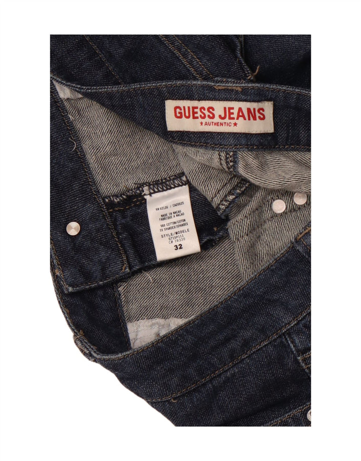 Pantaloncini di jeans GUESS da donna W32 Large Blu Cotone