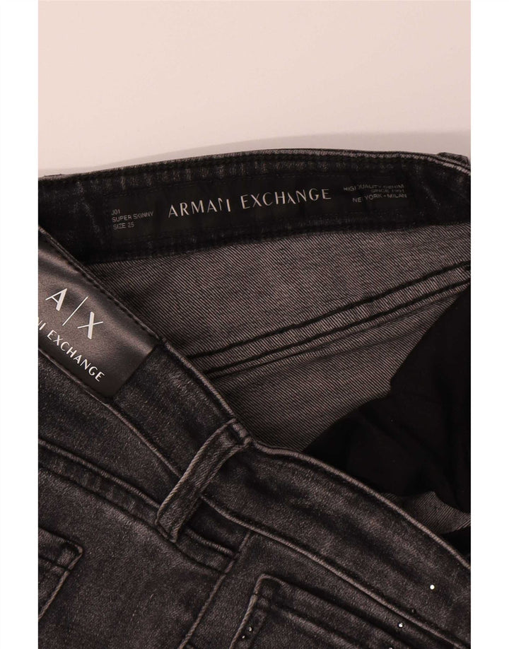 Jeans super skinny da donna Armani Exchange W25 L26 Grigi