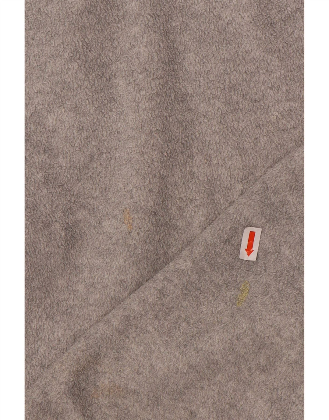 Maglione in pile da uomo Asics con zip e collo grigio medio