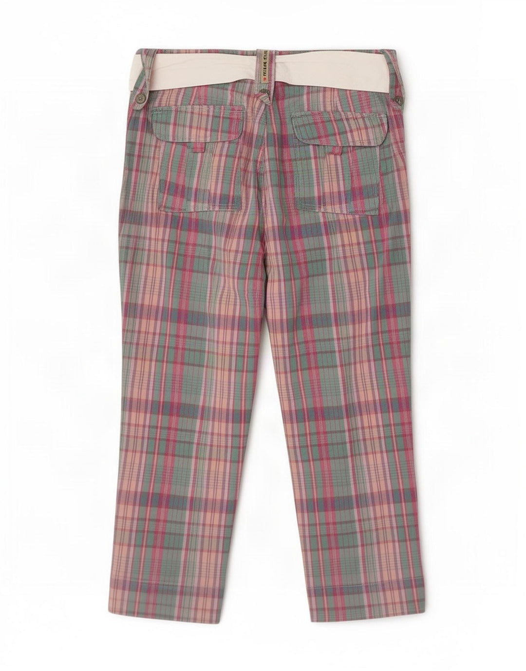 Pantaloni Capri da donna Think Pink IT 44 Medium W28 L21 a quadri multicolore