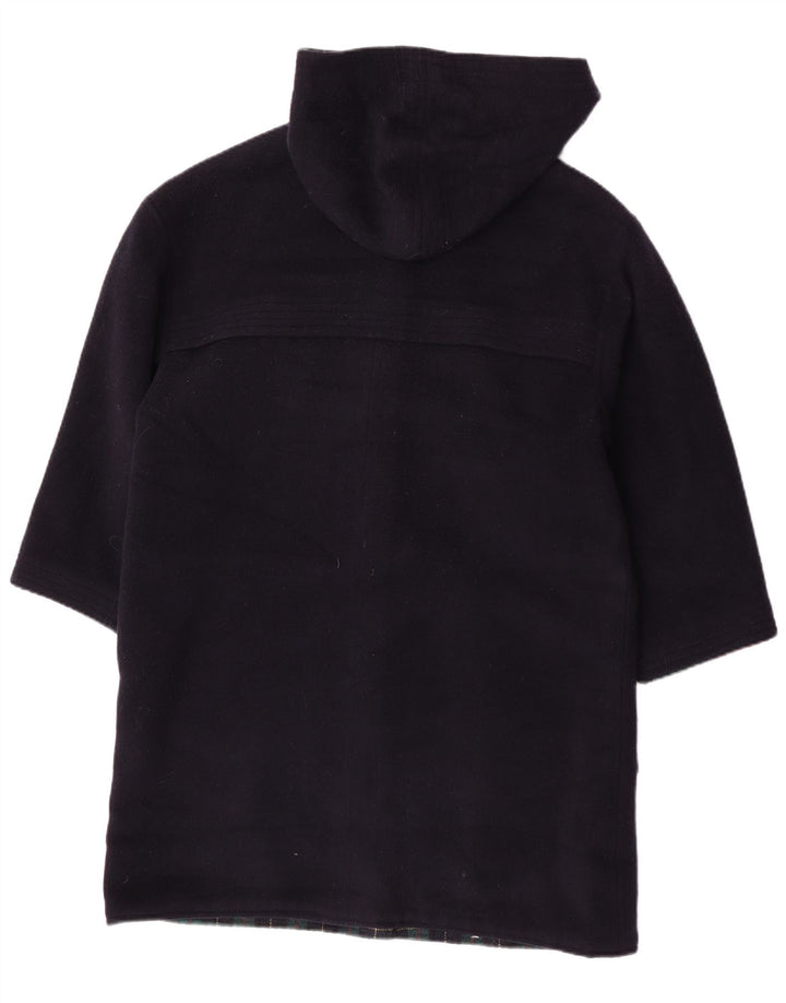 Montgomery con cappuccio da donna vintage UK 16 grande blu navy